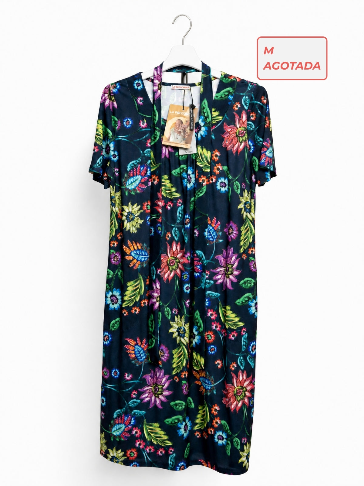 Bata Carmen entera, vestido fresco de verano para señora, La Pregonera
