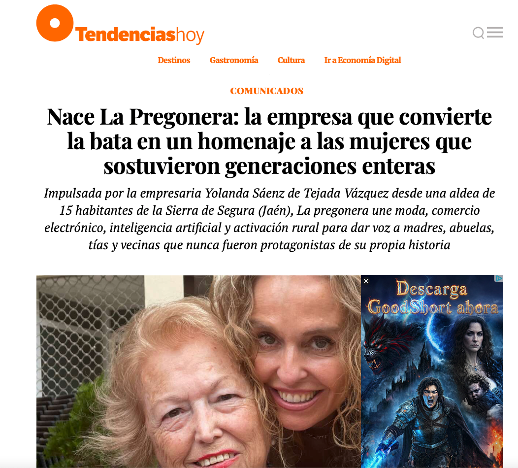 Economía Digital: Nace La Pregonera, la empresa que convierte la bata en un homenaje