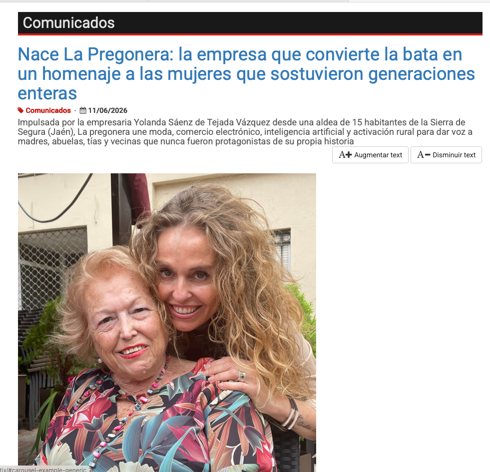 Girona Notícies: Nace La Pregonera, la empresa que convierte la bata en un homenaje