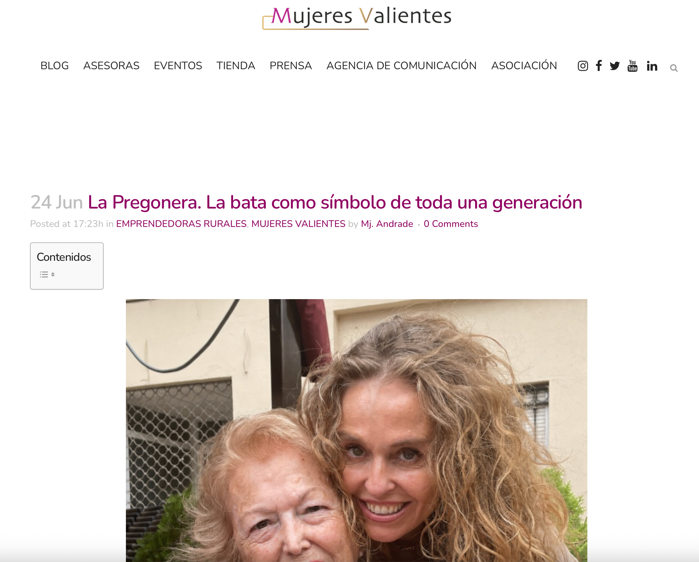 Mujeres Valientes: La Pregonera, bata y moda sostenible con alma