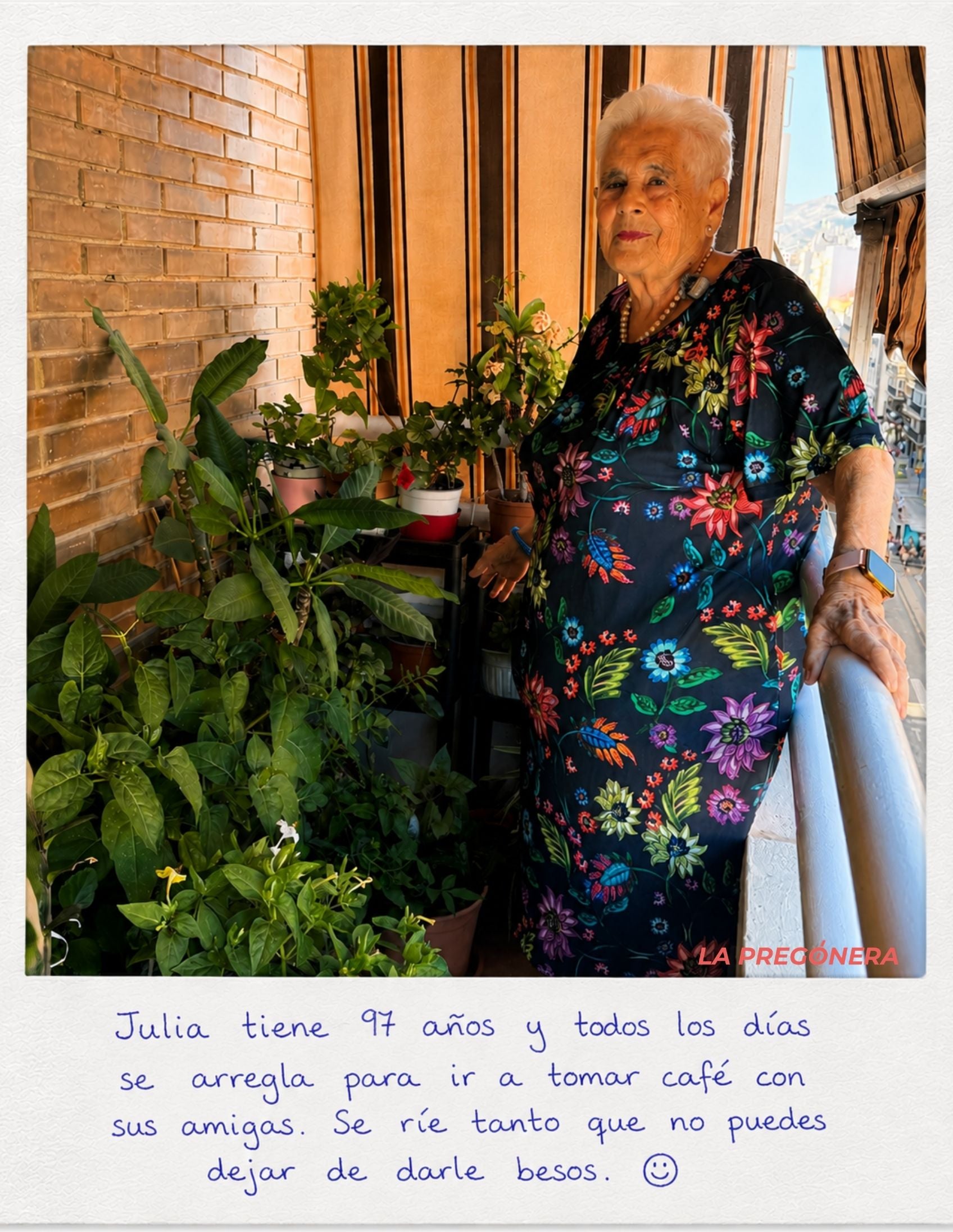 Bata Carmen Punto Poliéster Reciclado Flores